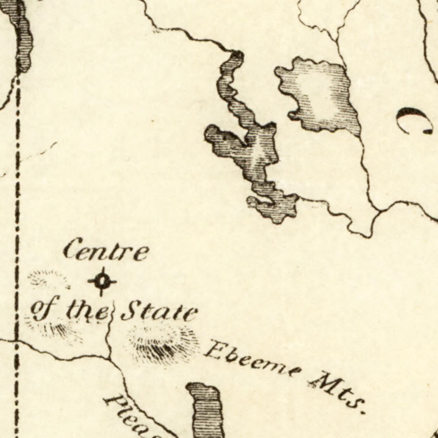 Vintage Map of Maine 1831