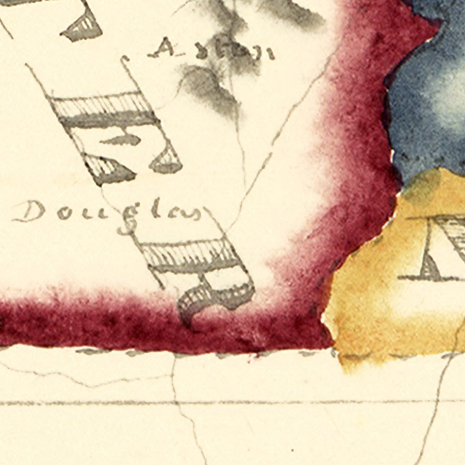 Vintage Map of Massachusetts 1820
