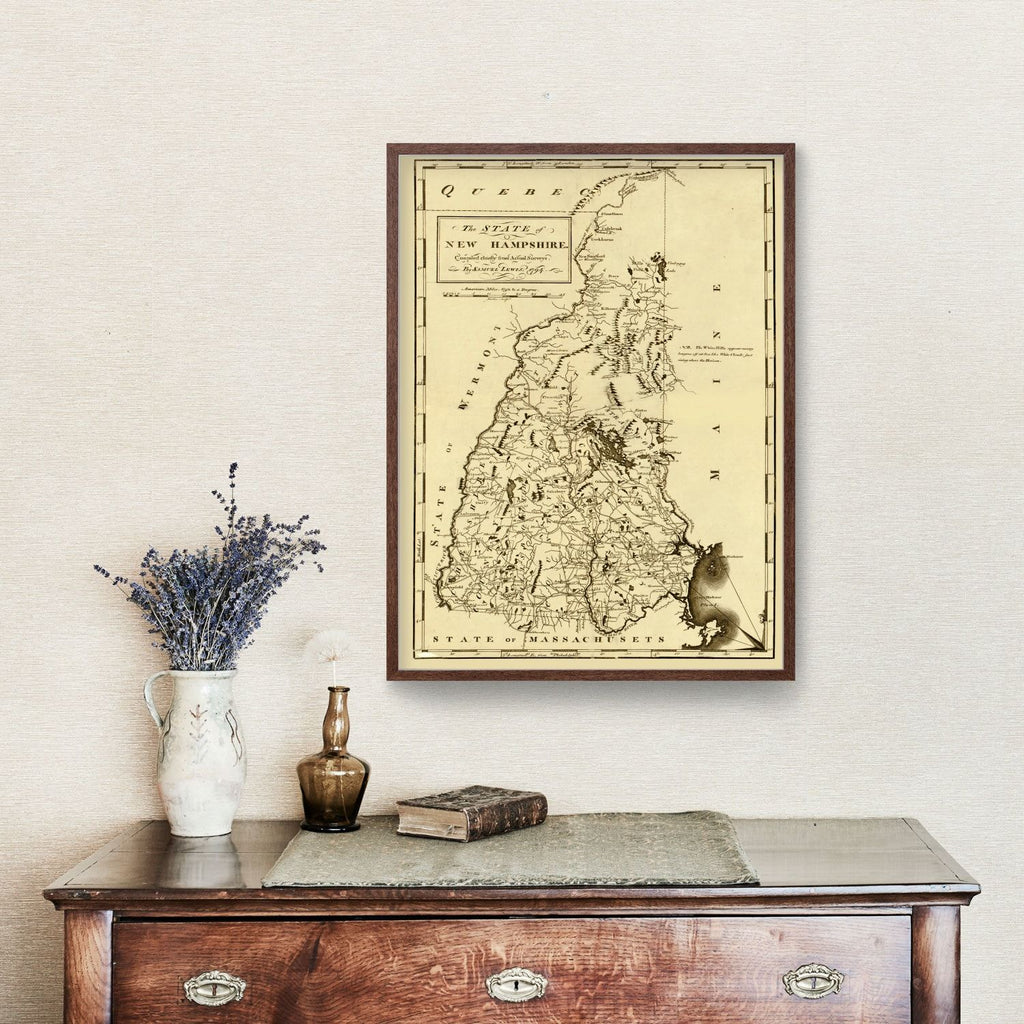 Vintage Map of New Hampshire 1794
