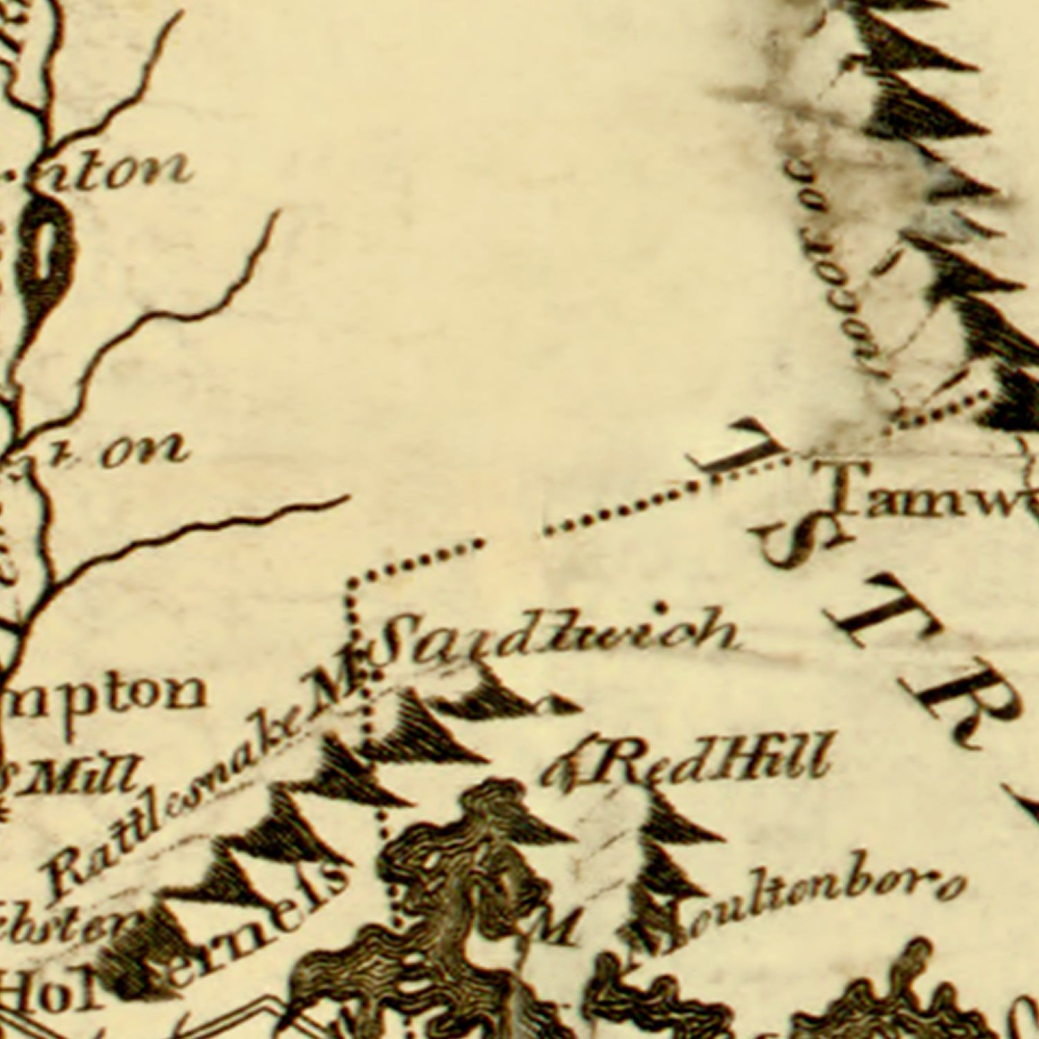 Vintage Map of New Hampshire 1794