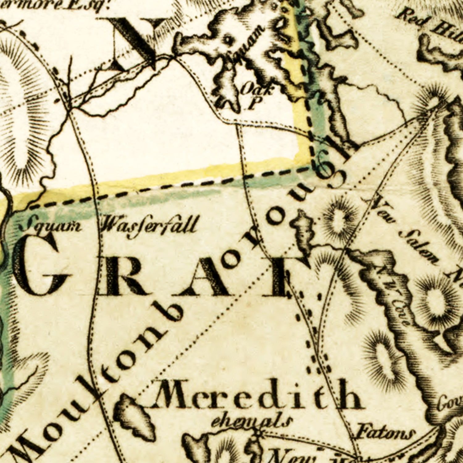 Vintage Map of New Hampshire 1796