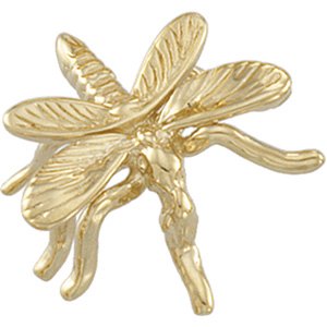 14K Yellow Gold Mosquito Lapel Pin