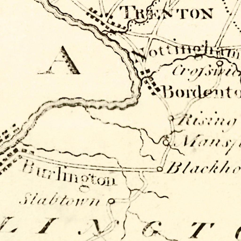 Vintage Map of New Jersey 1795