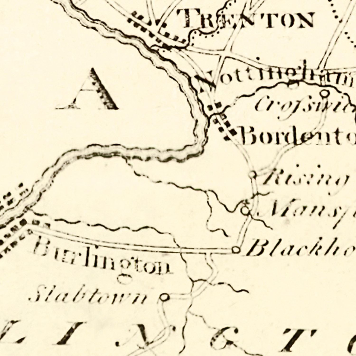 Vintage Map of New Jersey 1795