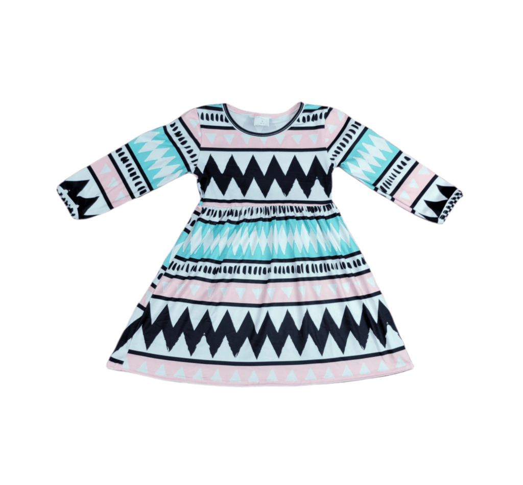 The 80s Called Long Sleeve Milk Silk Dress