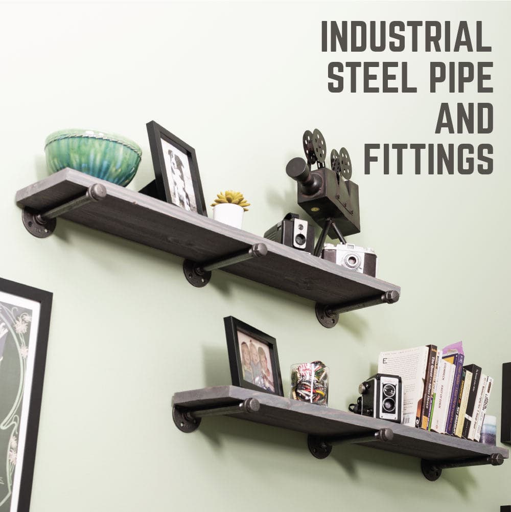 1/2 in. x 10 in. Shelf Bracket Kit, 6 Pack