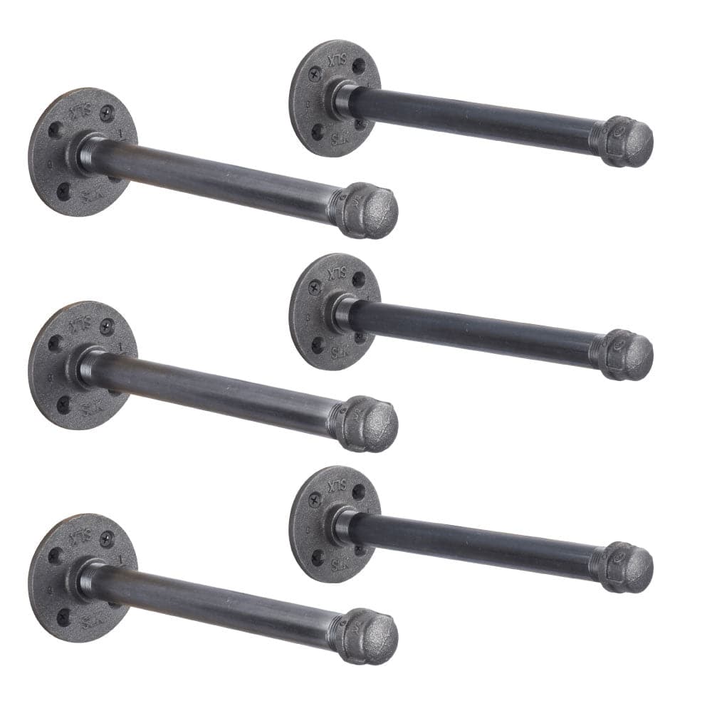 1/2 in. x 12 in. L Shelf Bracket Kit, 6 Pack