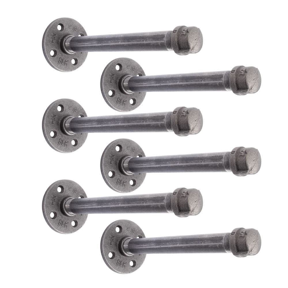 1/2 in. x 8 in. Shelf Bracket Kit, 6 Pack