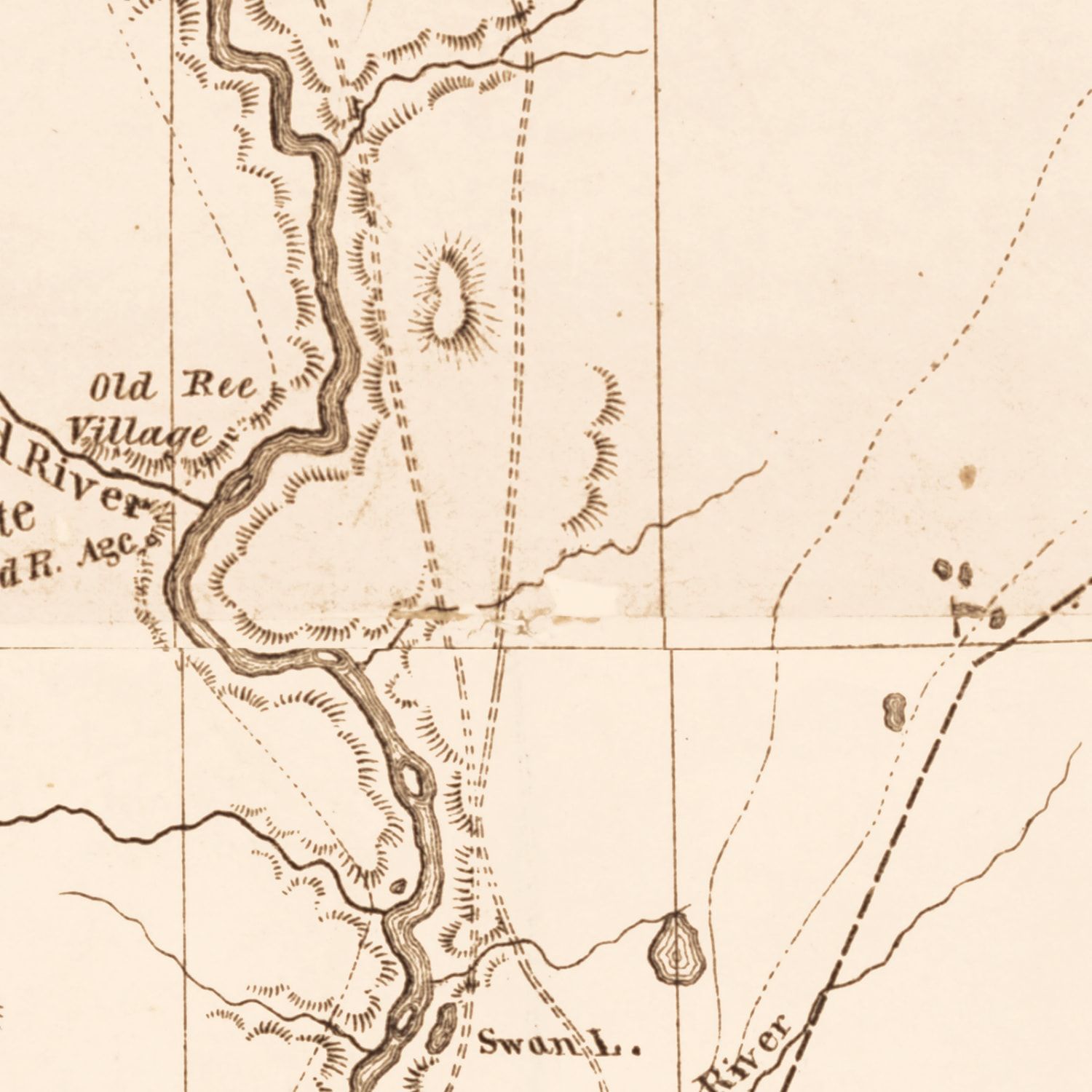 Vintage Map of South Dakota 1872