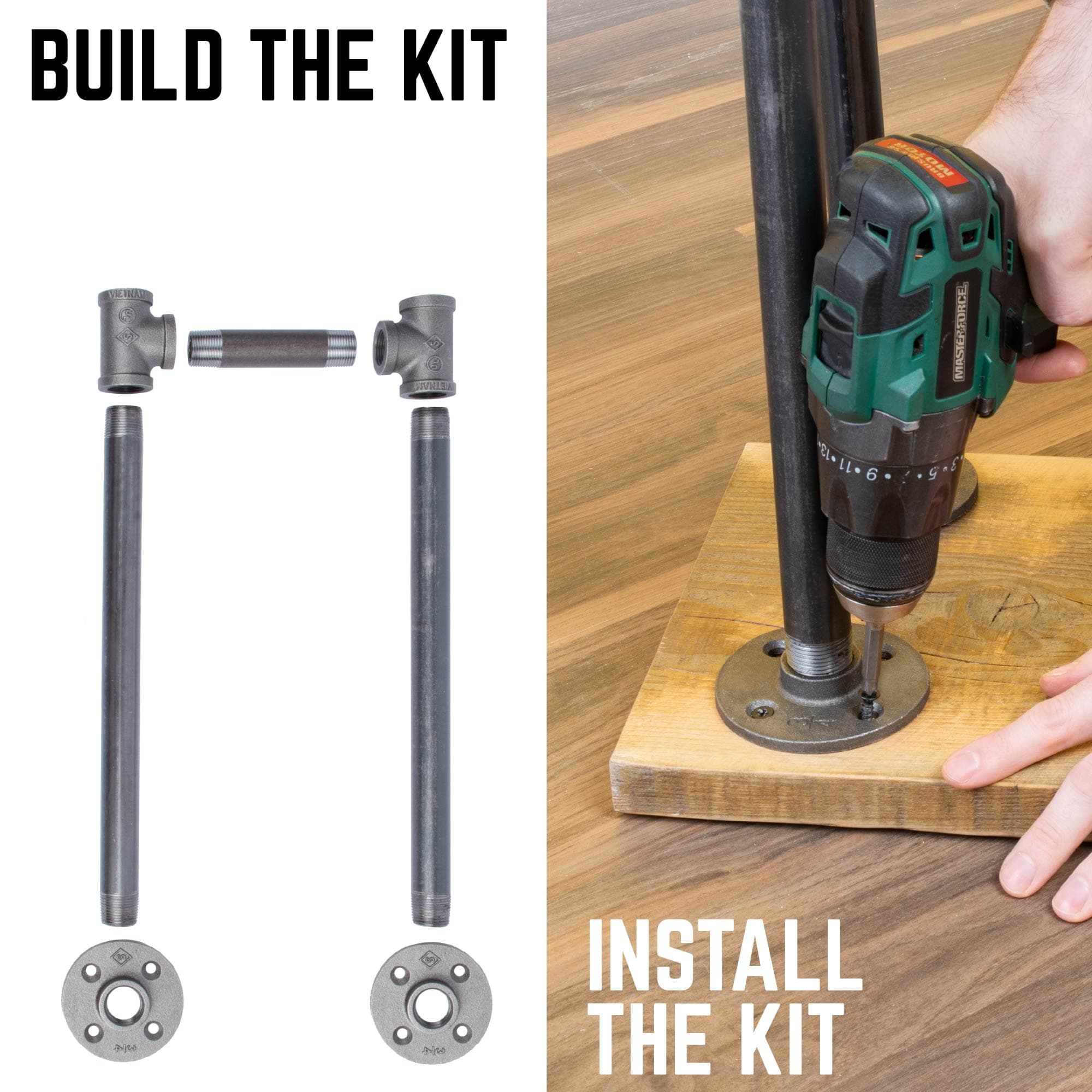 3/4 in. U Bench Leg Kit