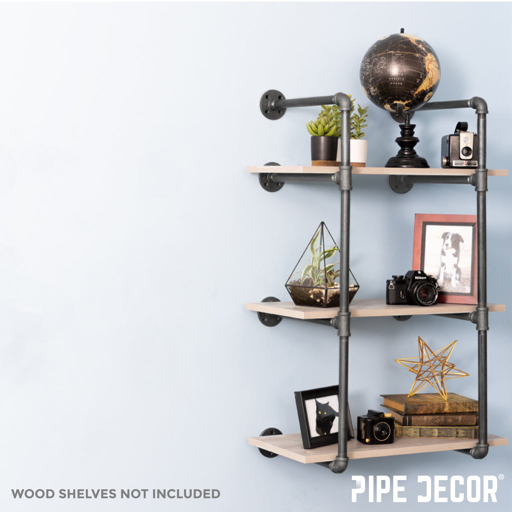 3 -Tier Wall Mounted Shelf By PIPE DECOR