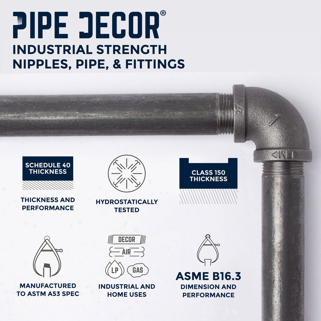 4 -Tier Wall Mounted Shelf By PIPE DECOR