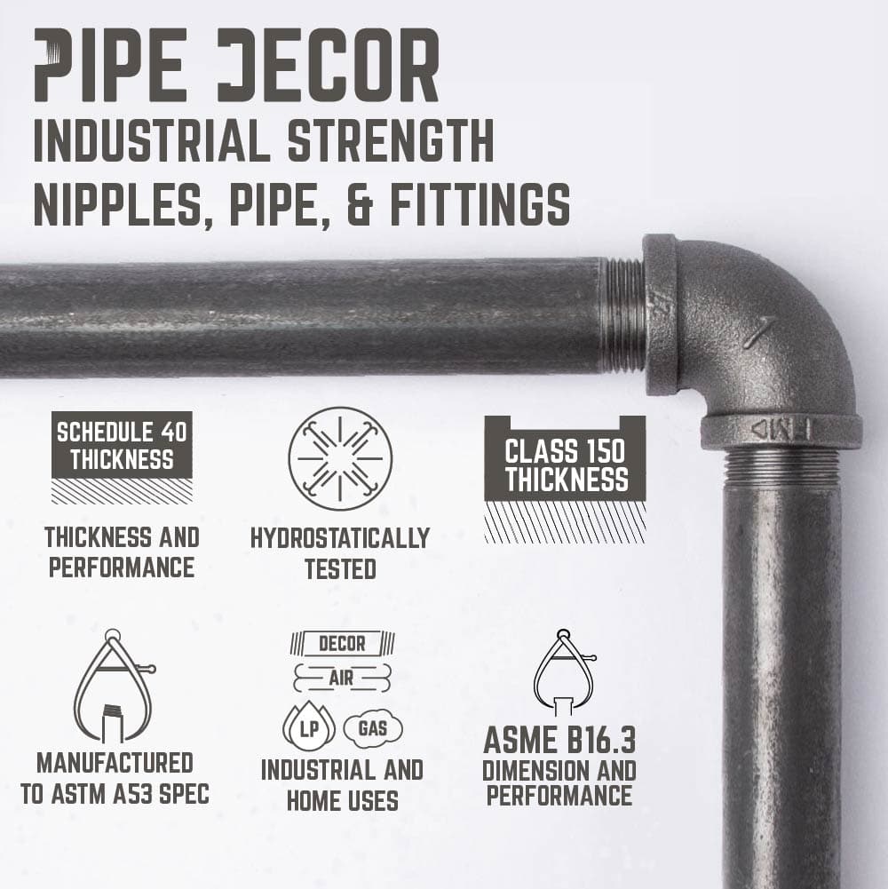 26.75 in. Freestanding Toilet Paper Holder By PIPE DECOR
