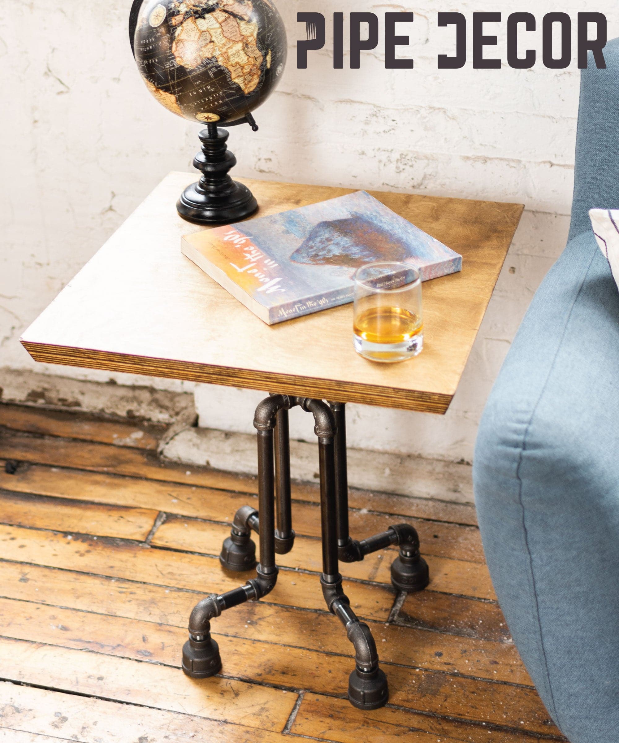 Roots End Table By PIPE DECOR