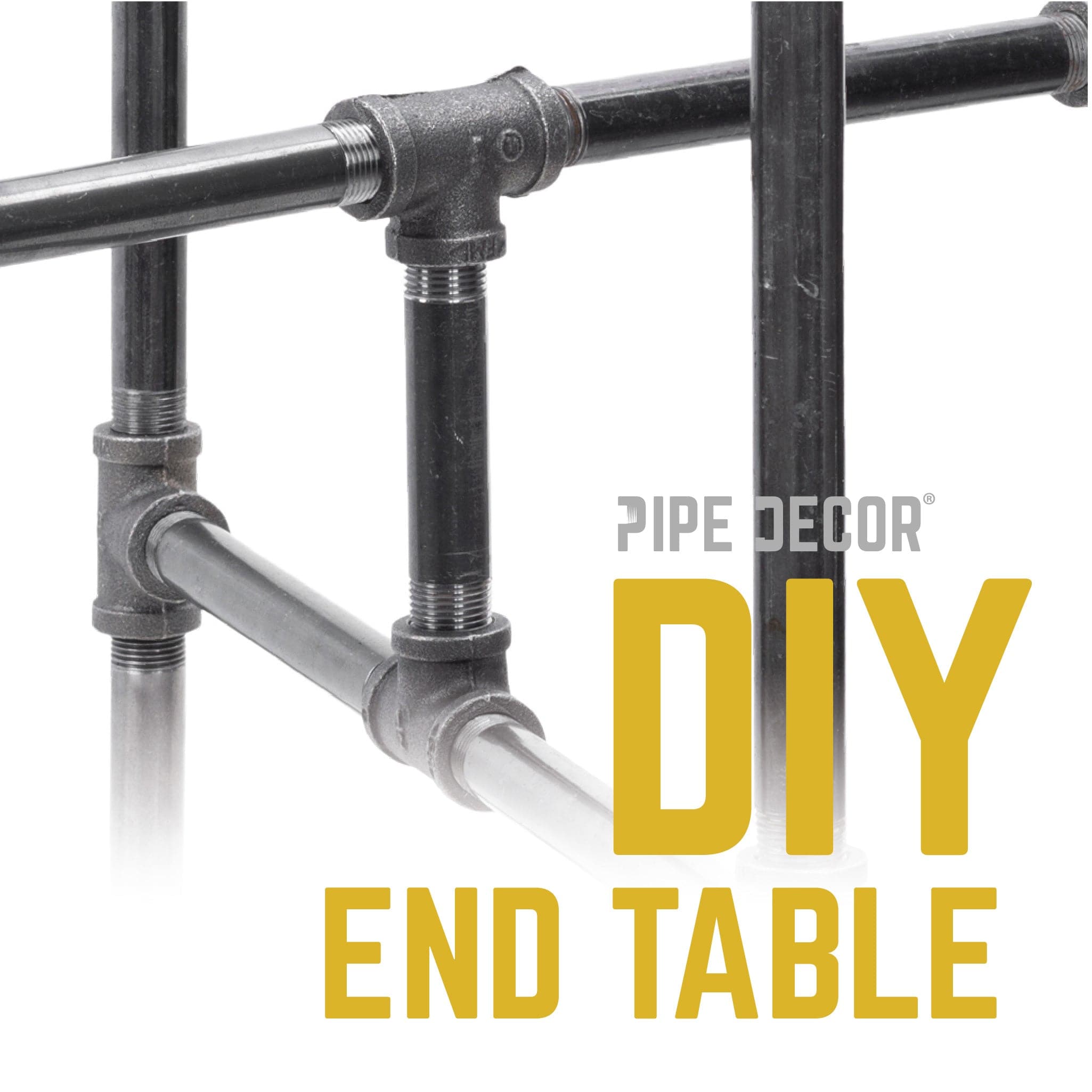 Turnpike End Table By PIPE DECOR