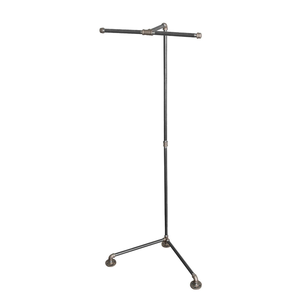 Freestanding Tee-Style Pipe Clothing Rack