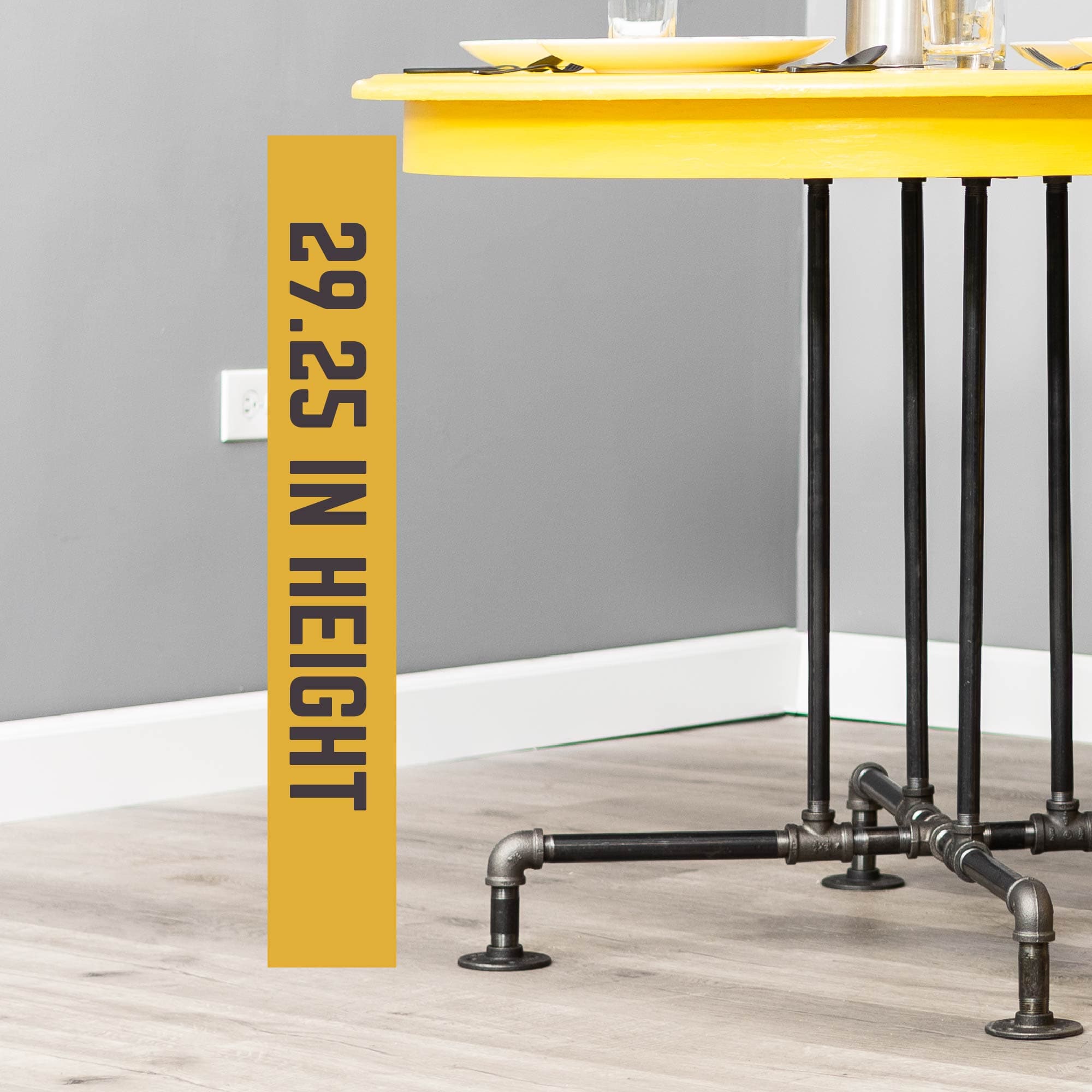 Blackjack Kitchen Table By PIPE DECOR