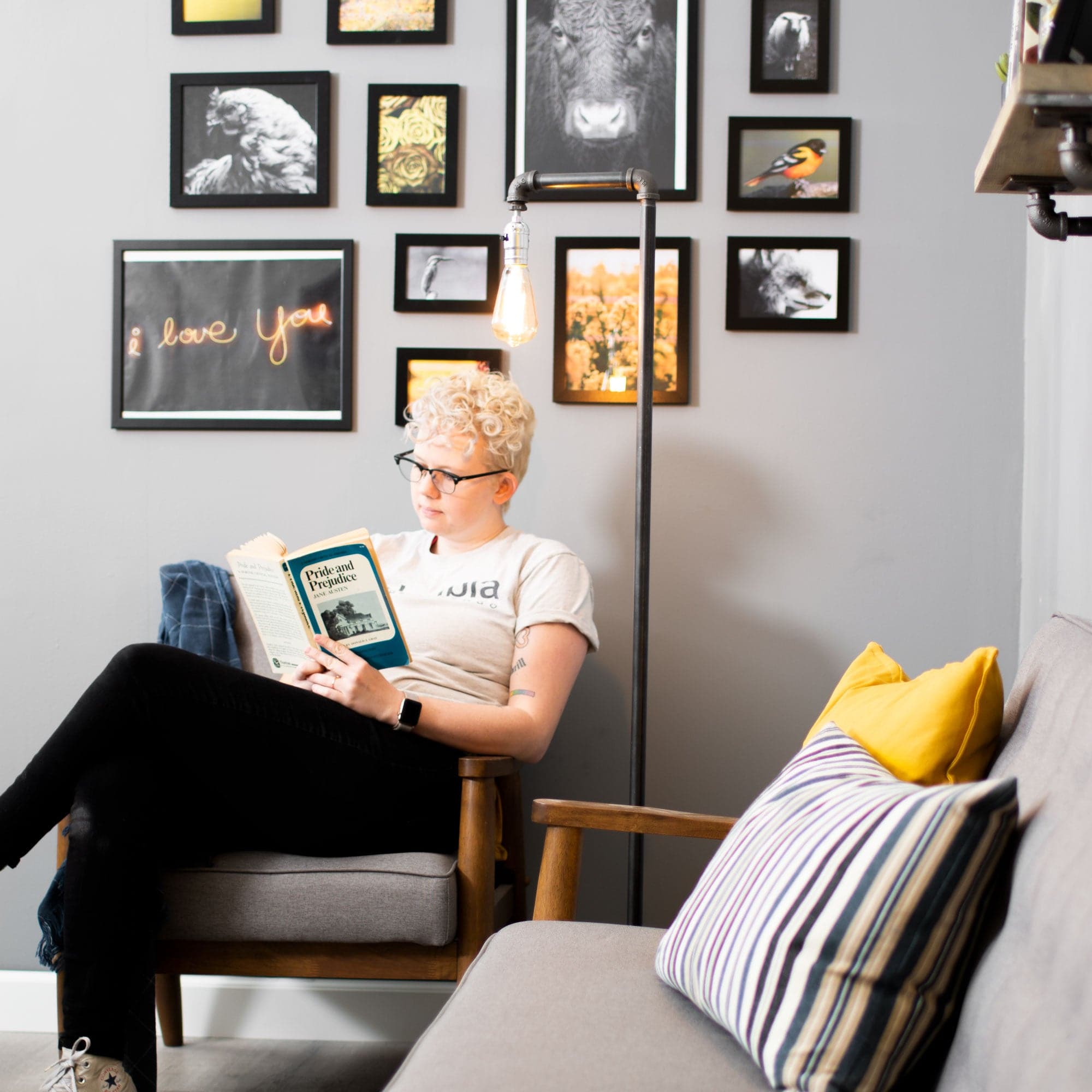 Reader Floor Lamp By PIPE DECOR