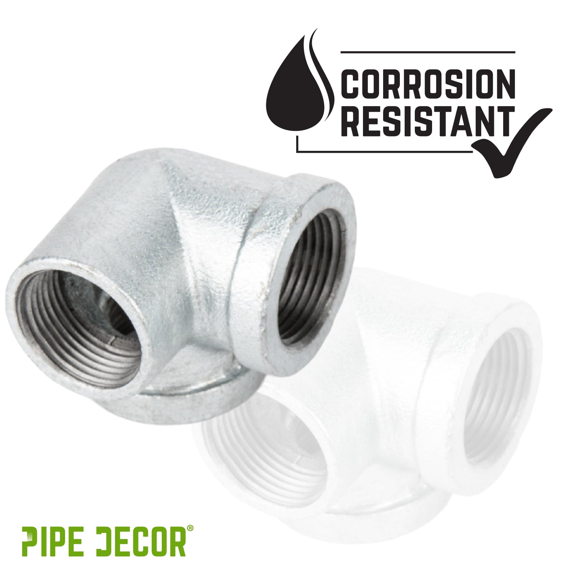1 in. Galvanized Side Outlet Elbow