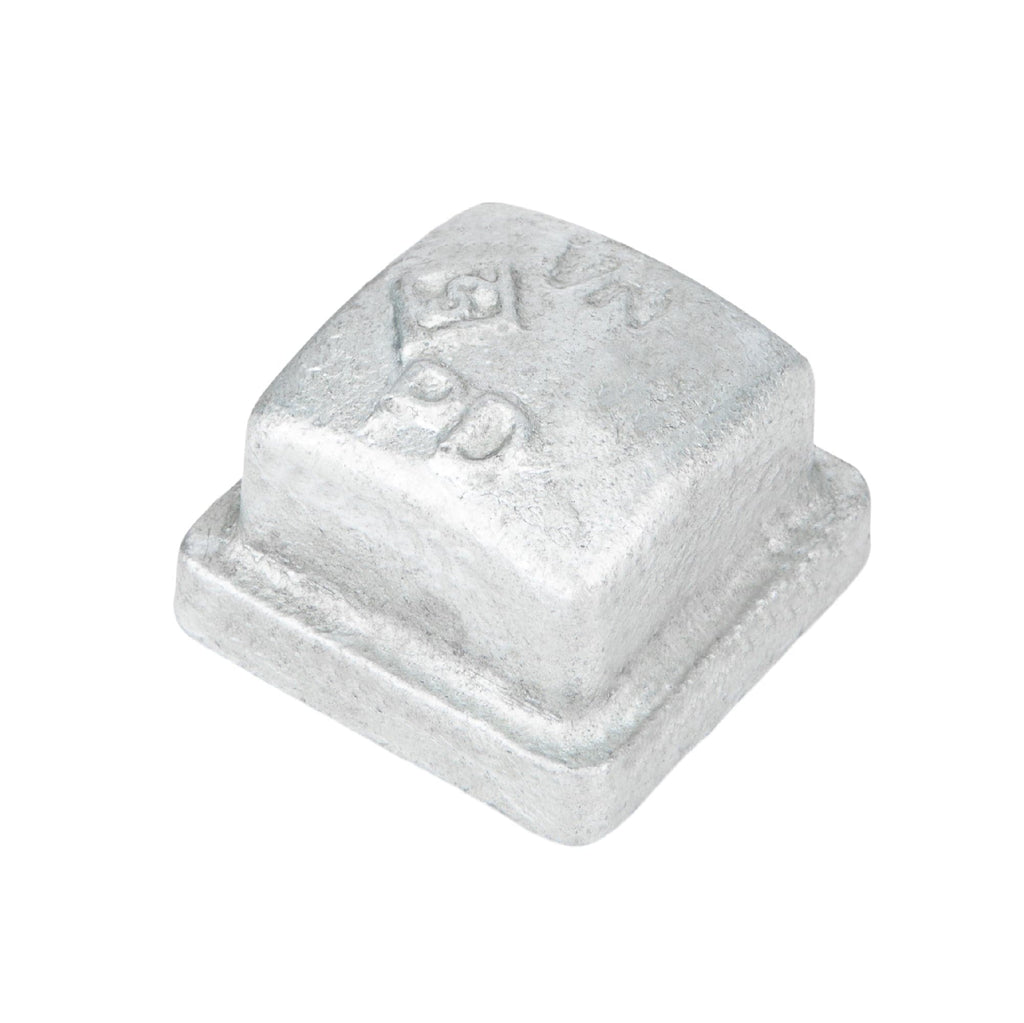 1/2 in. Galvanized Square Cap