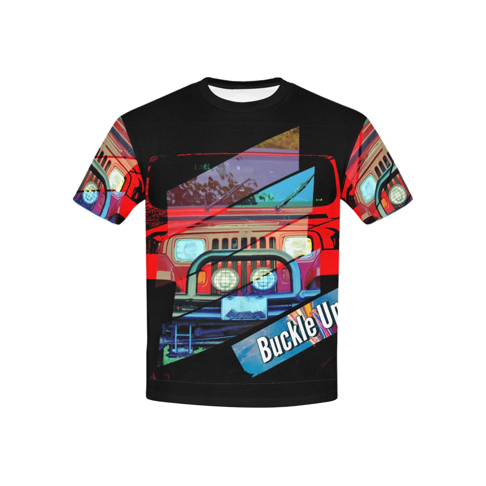 Child's Buckle Up! 4-wheel Drive Printed T-shirt (Made in USA)