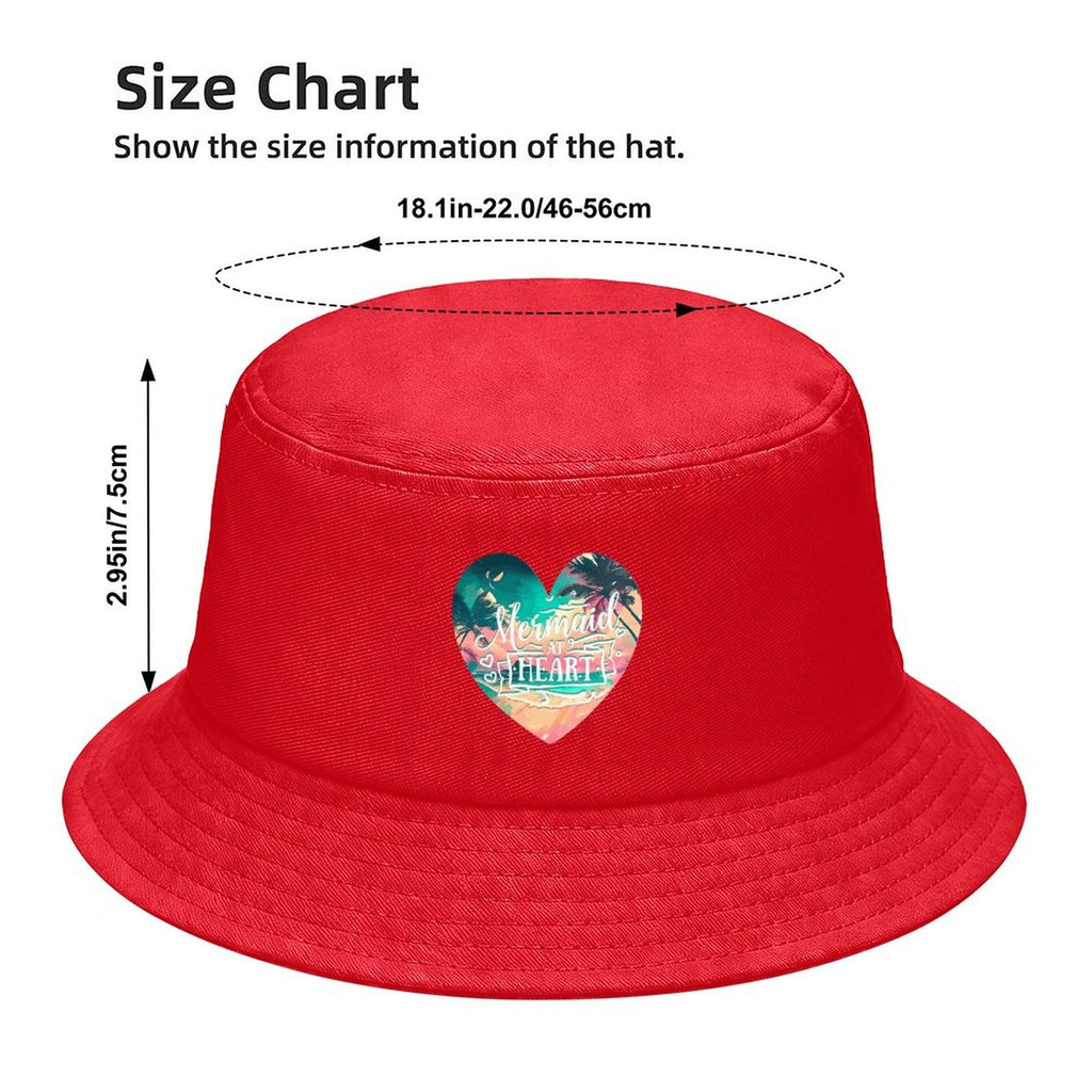 Mermaid at Heart Children’s Bucket Hat (Front Printing)