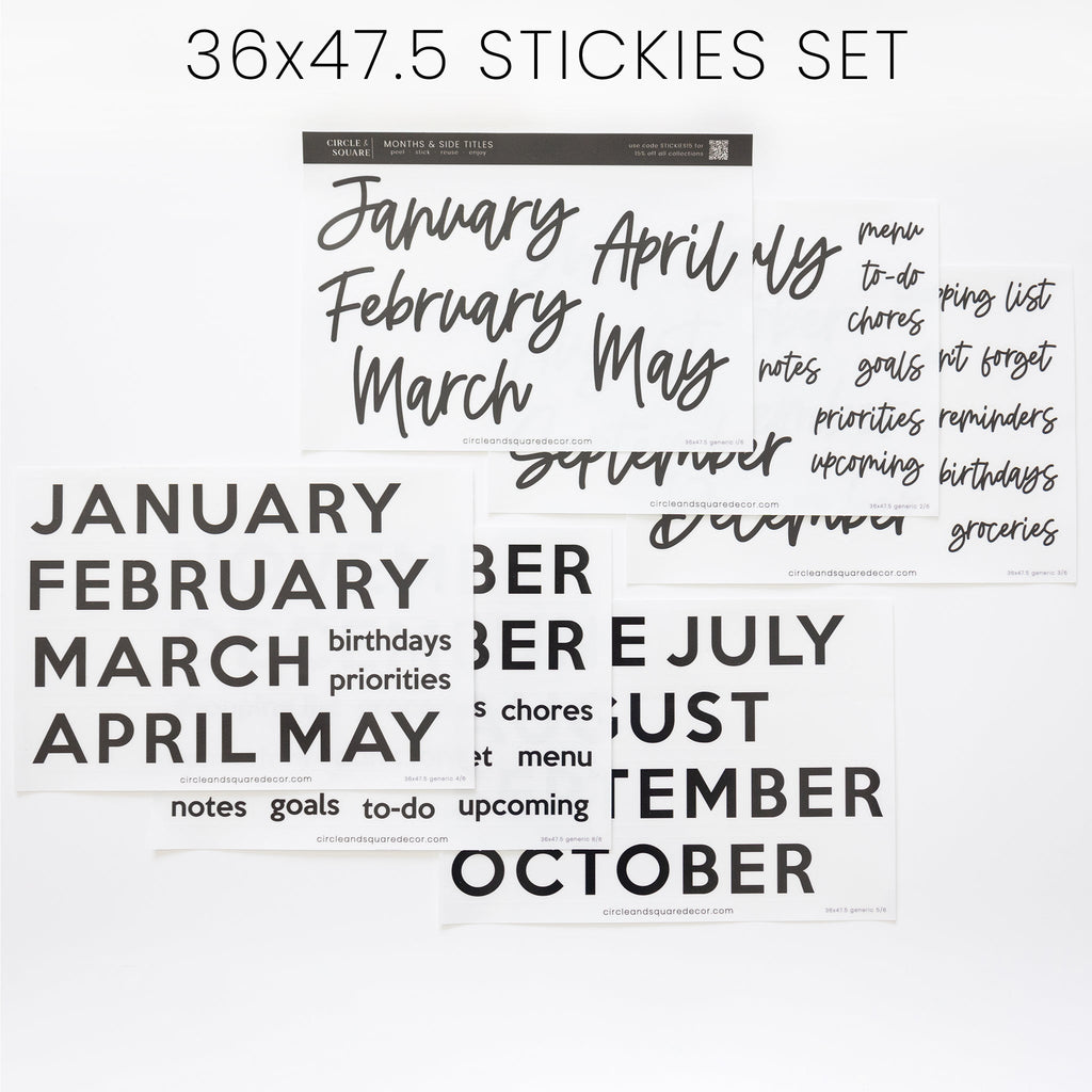 Ever Changing Acrylic Calendar | Classic Horizontal