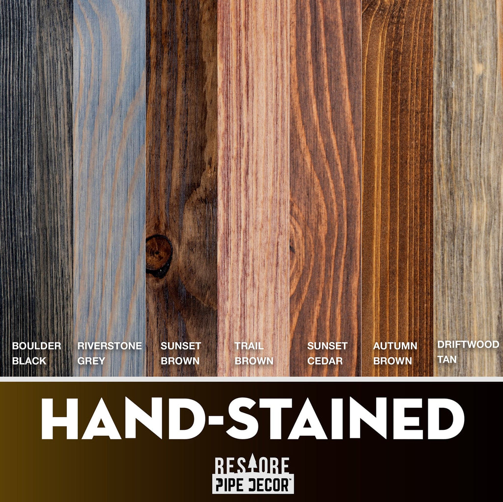 RESTORE Sunset Cedar 24 in. Shelves with Straight Brackets