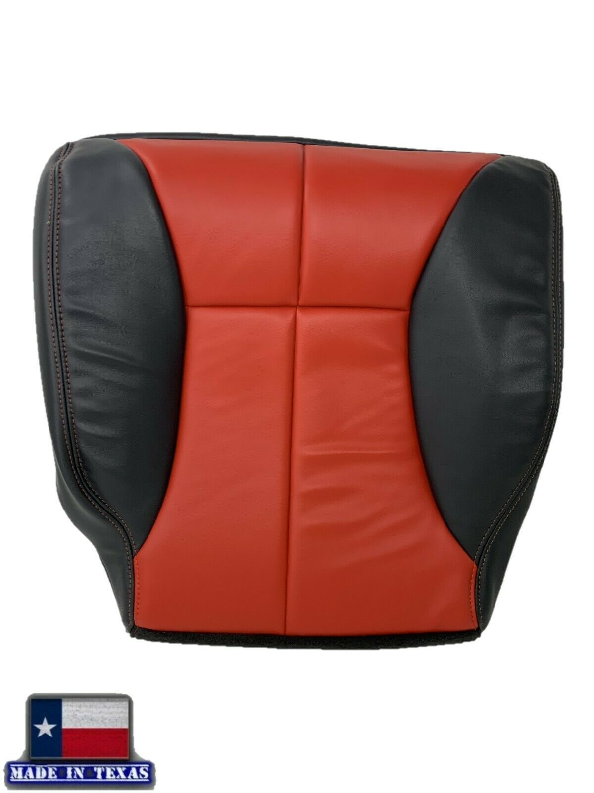 1998-2002 Dodge Ram 1500 2500 3500 in CUSTOM Agate Dark Gray & Red (Red Stitching): Choose From Variation