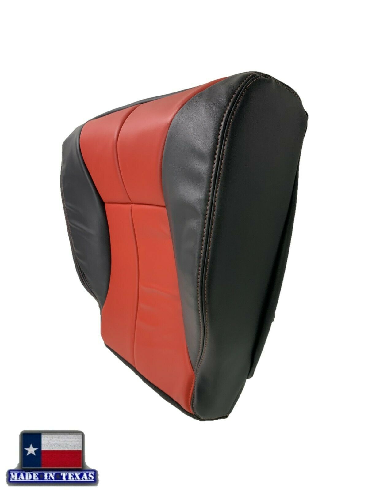 1998-2002 Dodge Ram 1500 2500 3500 in CUSTOM Agate Dark Gray & Red (Red Stitching): Choose From Variation