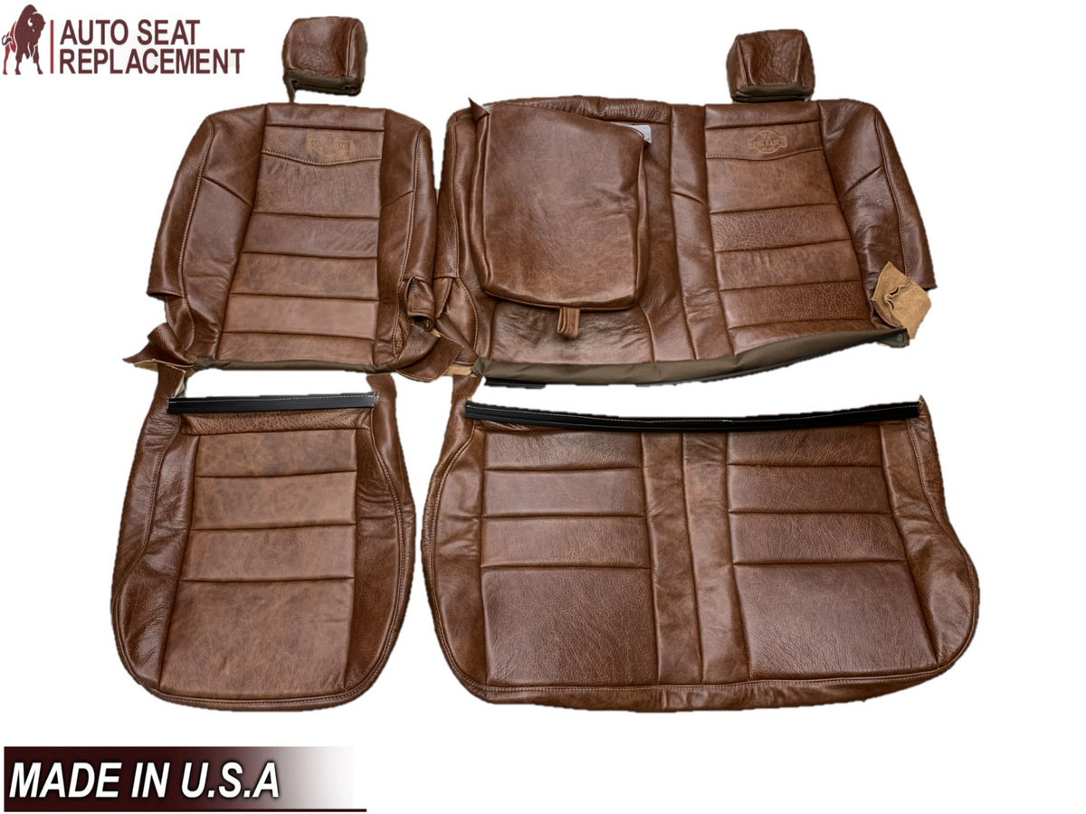 2002-2007 FORD F250 F350 KING RANCH REPLACEMENT GENUINE LEATHER SECOND (2nd) ROW SEAT COVERS