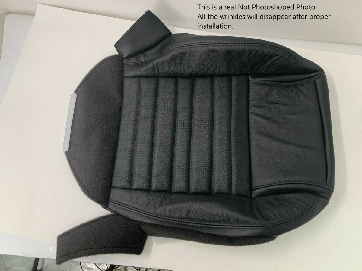 2005-2009 Ford Mustang GT V8 Convertible Replacement Seat Covers In Dark Charcoal: Black
