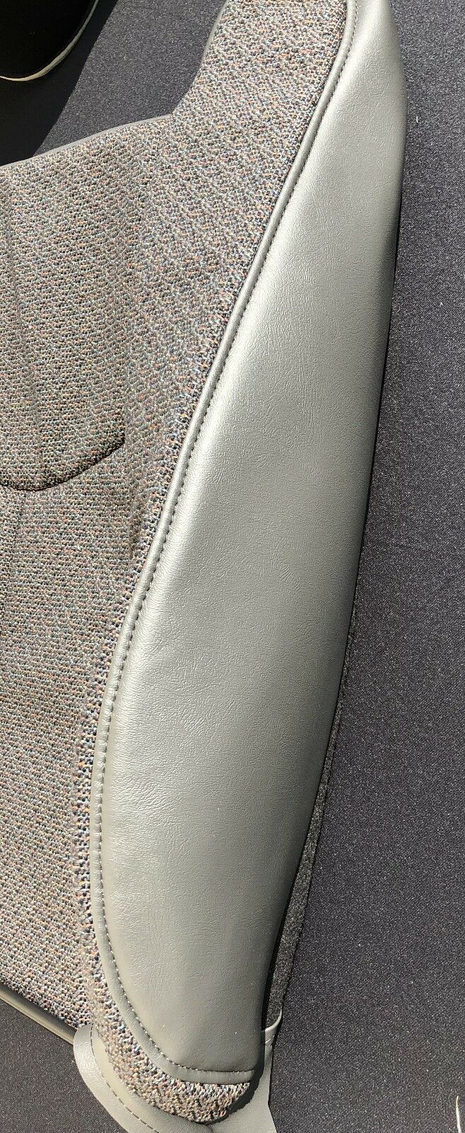 2003 2004 2005 2006 2007 Chevy Silverado Driver and Passenger Cloth Seat Cover in Dark Gray