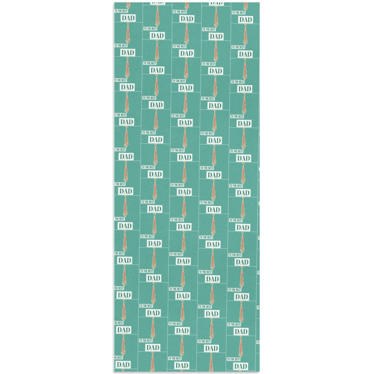 Best Dad Ever Polka Dots Gift Wrapping Paper - 58"x 23" (Made in USA)