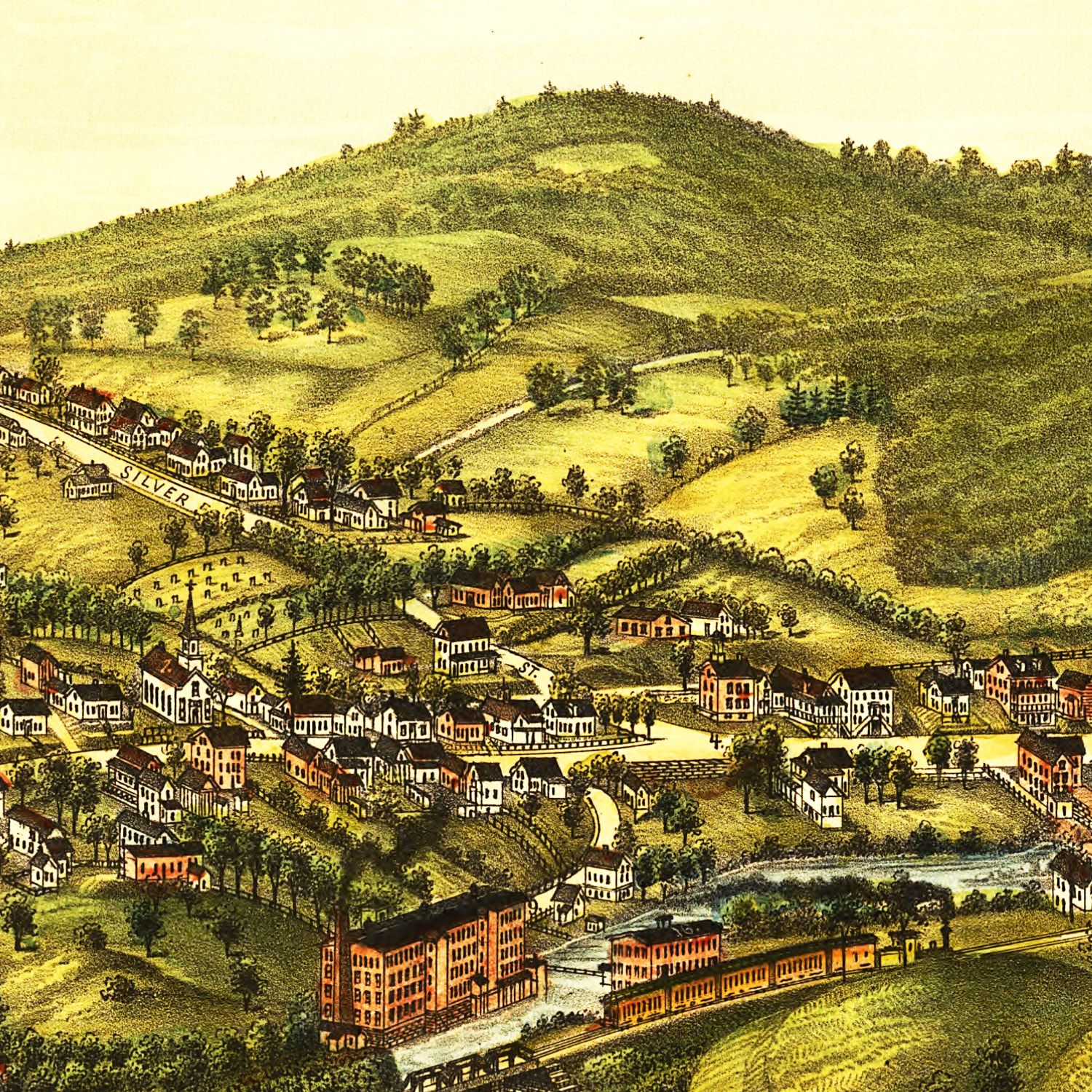 Vintage Map of Milton, New Hampshire 1888