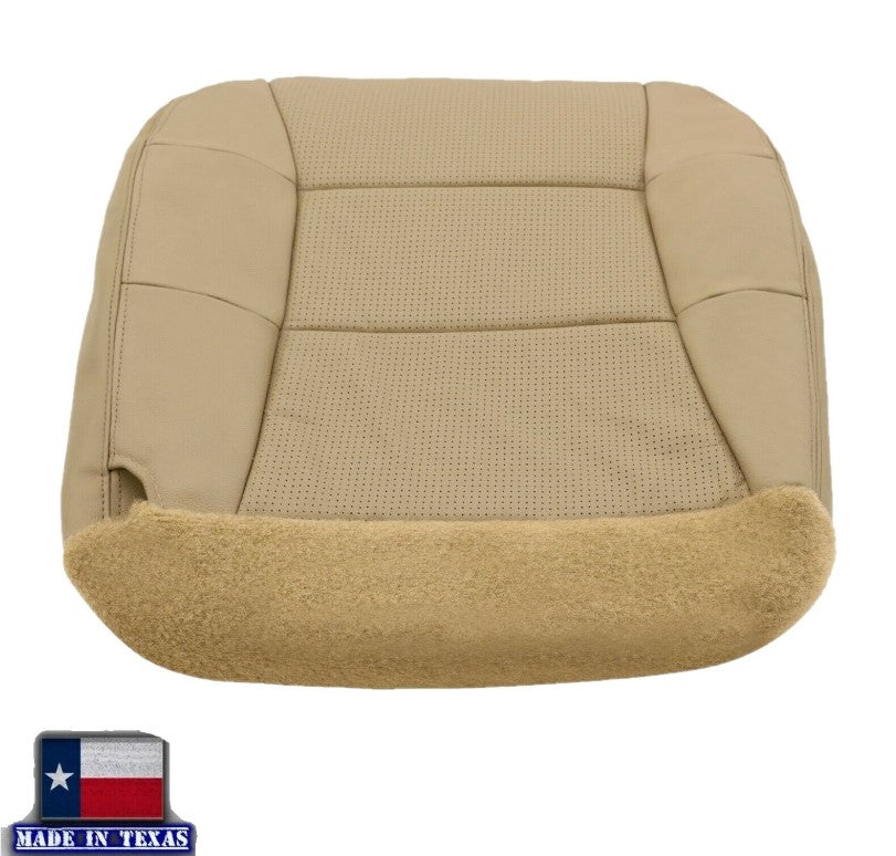 2000 2001 2002 Lincoln Navigator PERFORATED Seat Cover Replacement in Medium Parchment Tan: Choose Leather or Vinyl