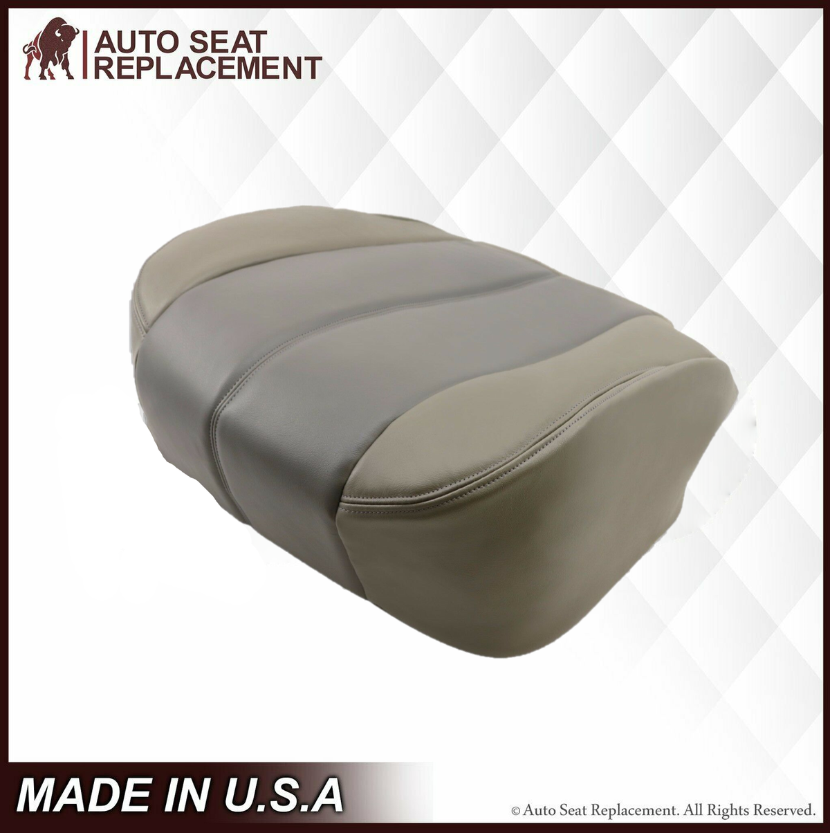 2001 2002 GMC Yukon Denali XL SLT SLE Leather Replacement Seat Cover 2 Tone Gray: Choose From Variation