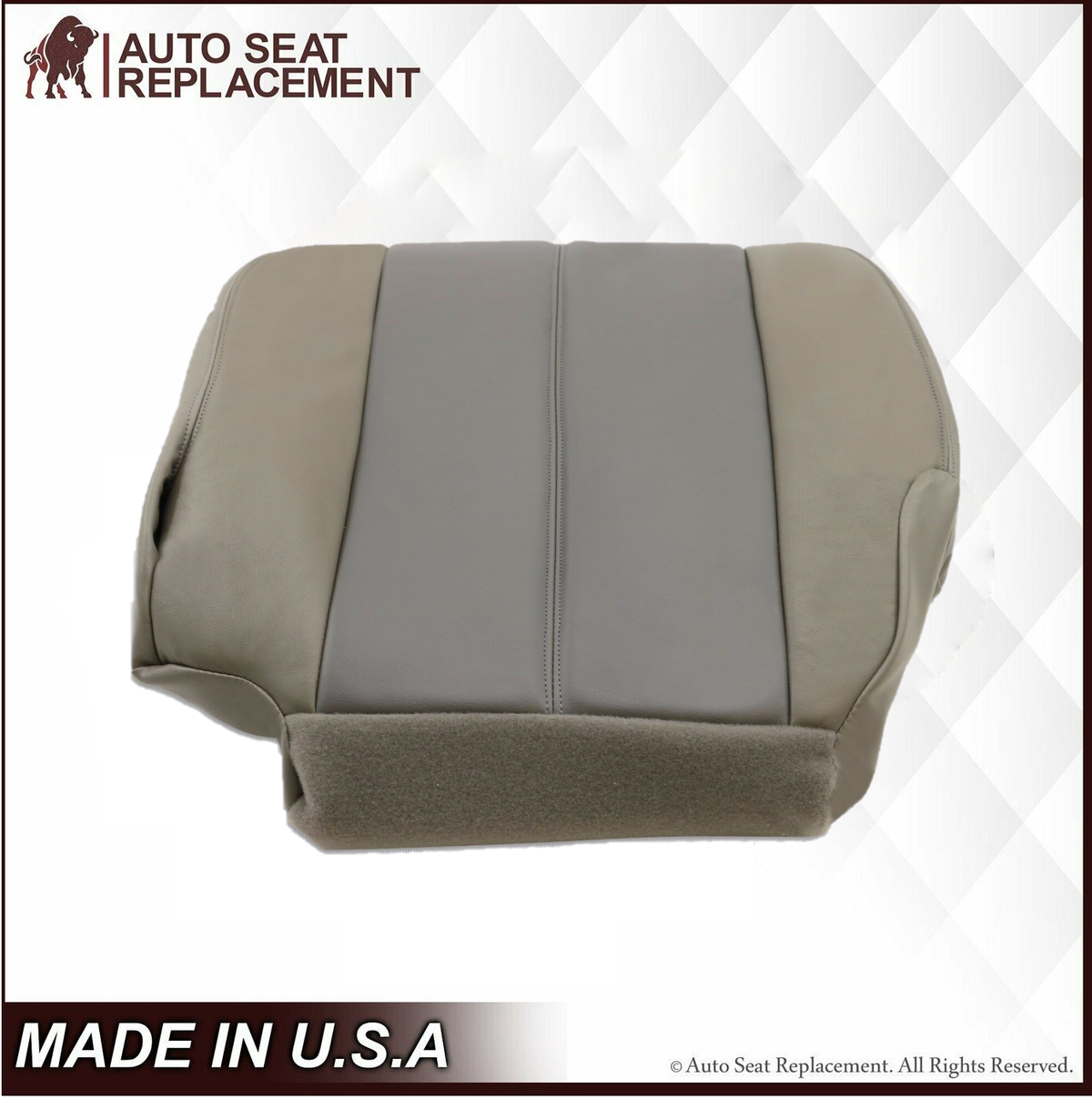 2001 2002 GMC Yukon Denali XL SLT SLE Leather Replacement Seat Cover 2 Tone Gray: Choose From Variation