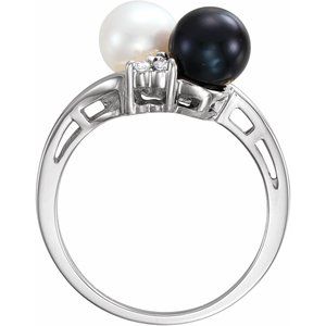 Two-Stone Pearl Ring