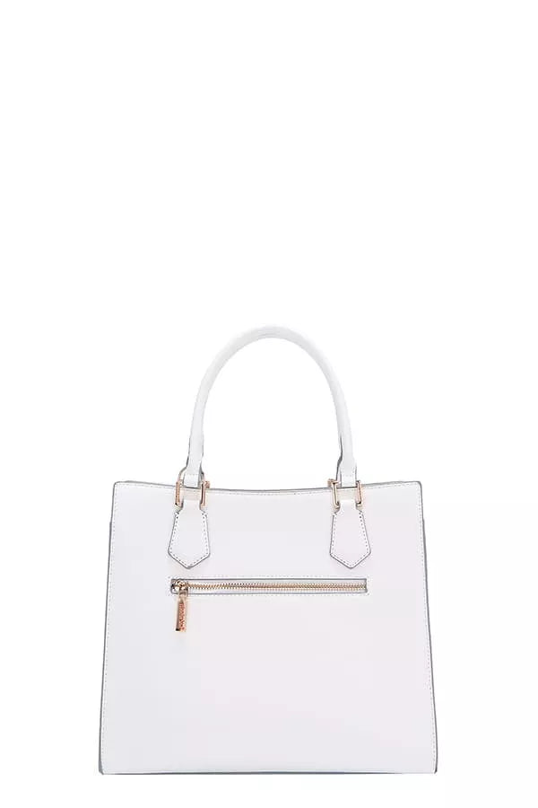 Nicole Lee USA Structured Tote Bag Monogram Print Pattern