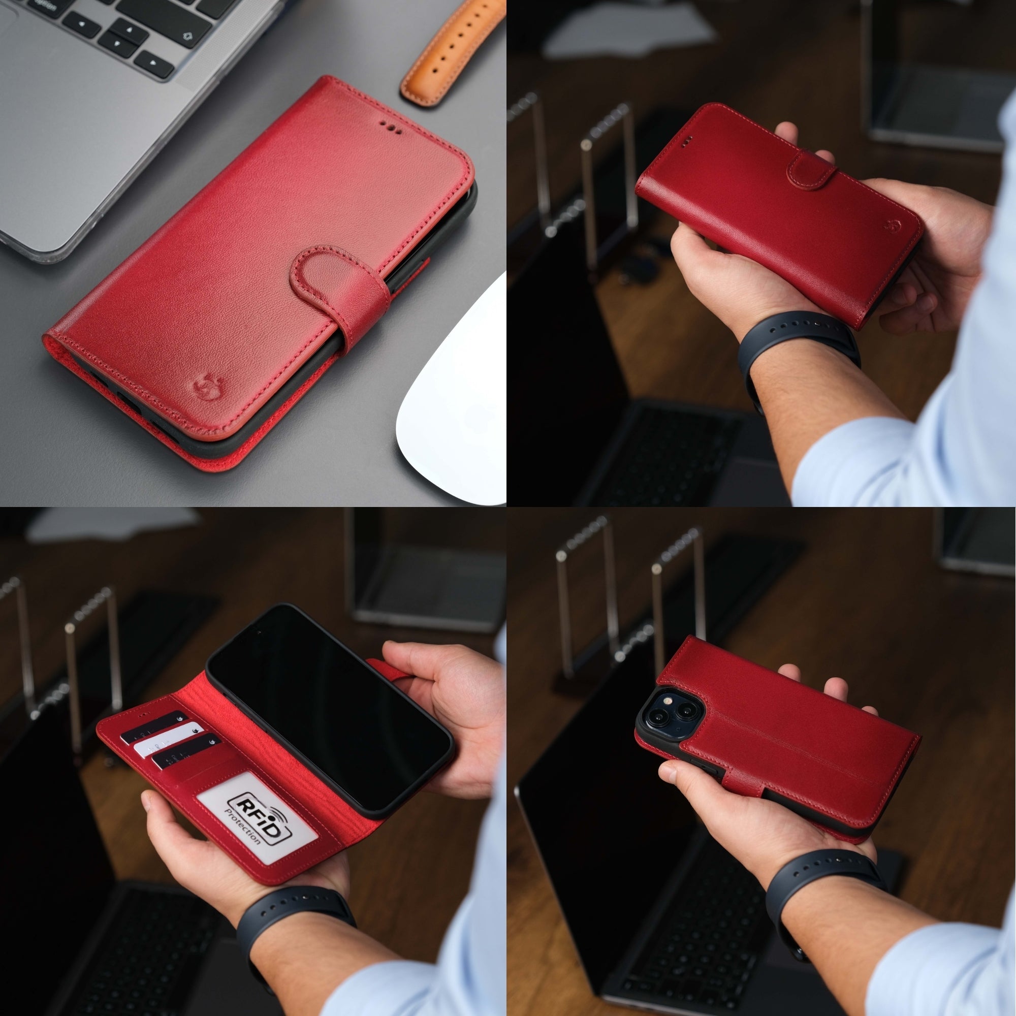 Casper Leather iPhone 14 Wallet Case | MagSafe