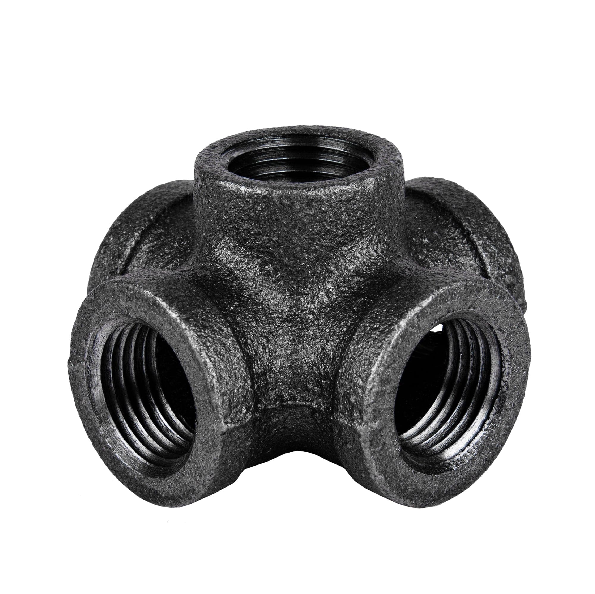 1/2 in. Prefinished Matte Black 5-Way Fitting