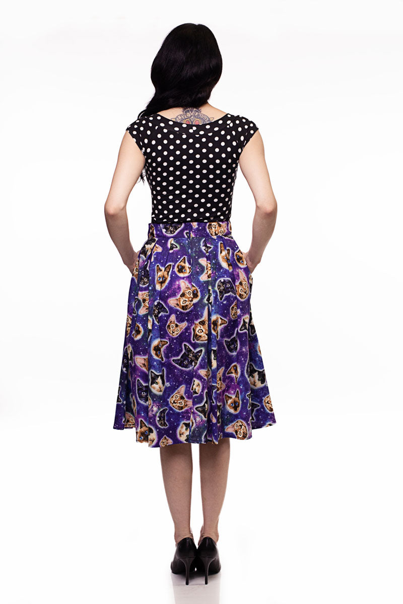 Doris Skirt in Space Cats