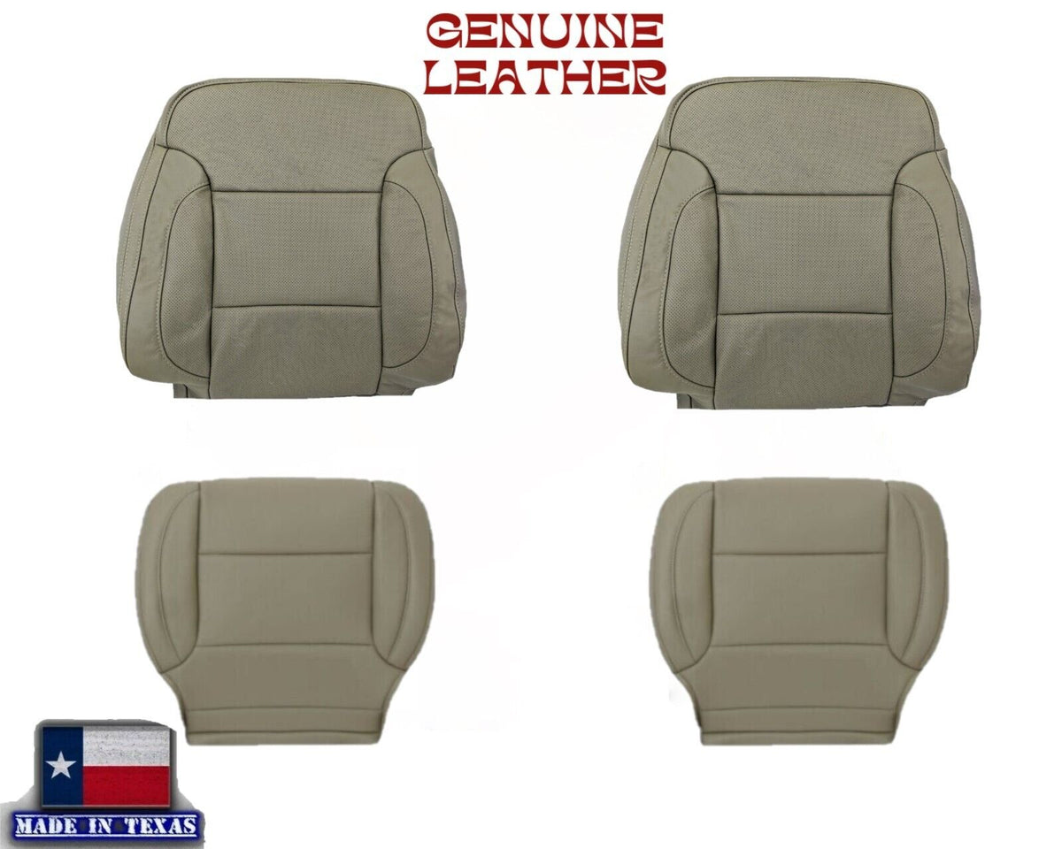 2014 2015 2016 2017 2018 2019 Chevy Silverado Perforated Replacement Seat Covers in Tan (Perforated)
