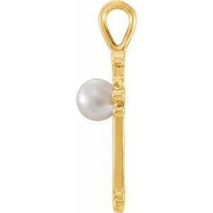Pearl Cross Pendant