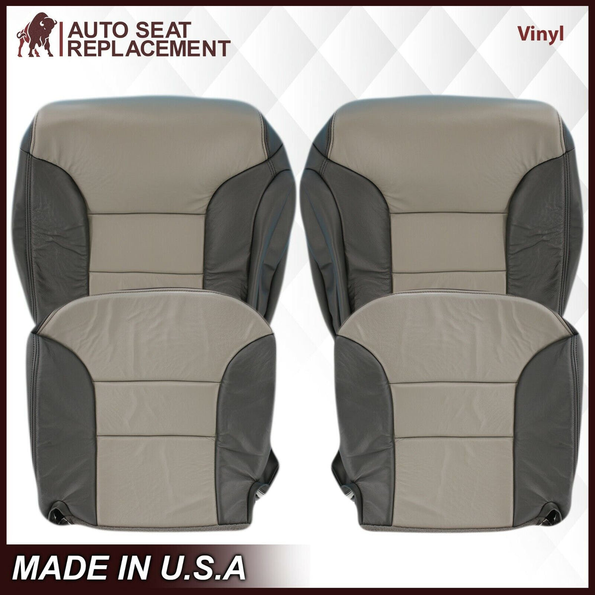 1999-2000 Chevy Tahoe Z71 Limited Sport Seat Cover in 2 Tone Gray: Choose your options