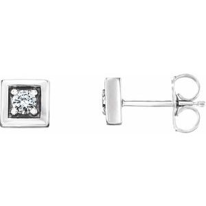 Sterling Silver 2.5 mm Round Earring Mounting – image 3