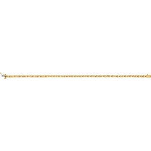 18K Yellow Gold 2.2 mm Round Line 7 1/4" Bracelet Mounting – image 2