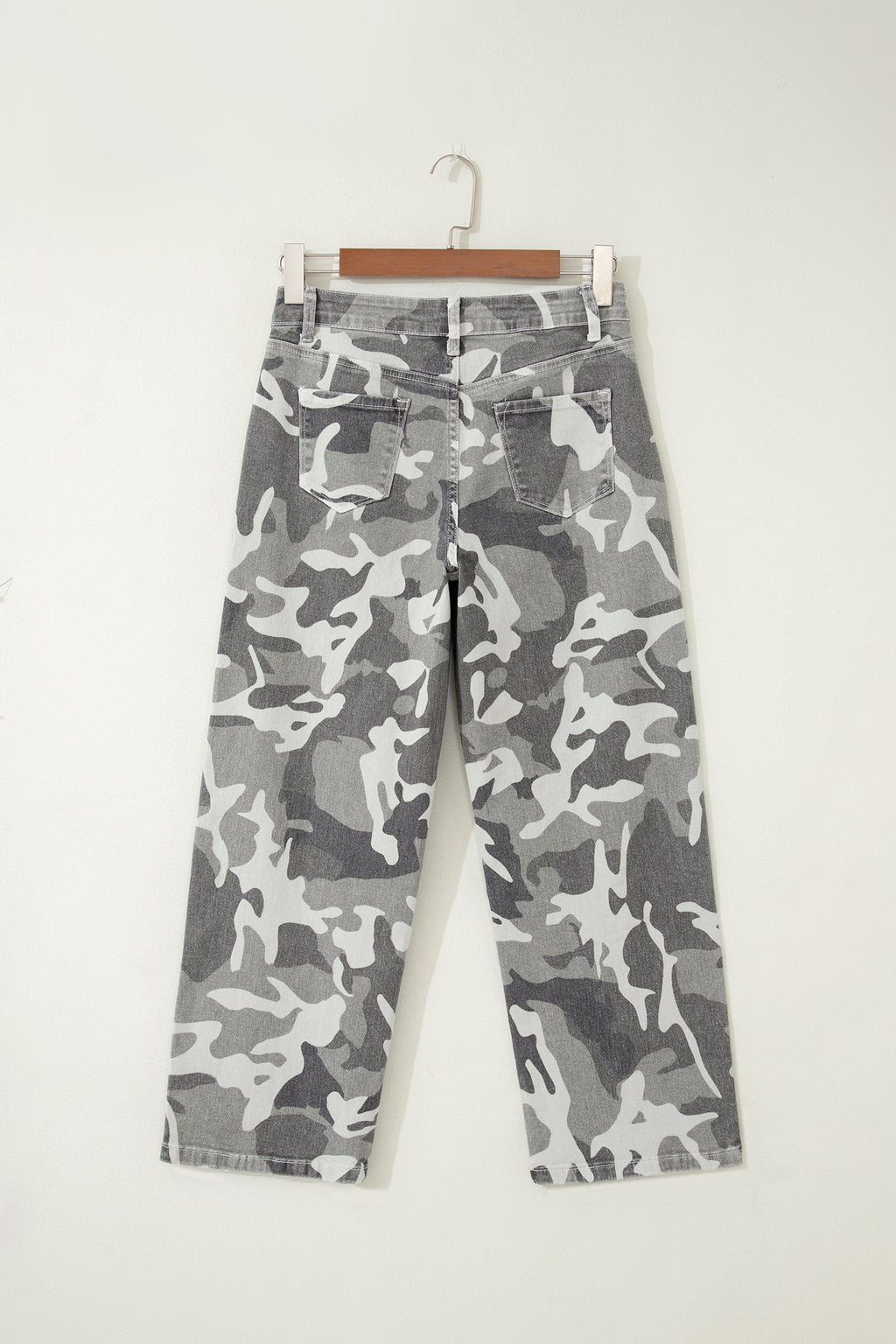 Camo Denim High Waist Jeans