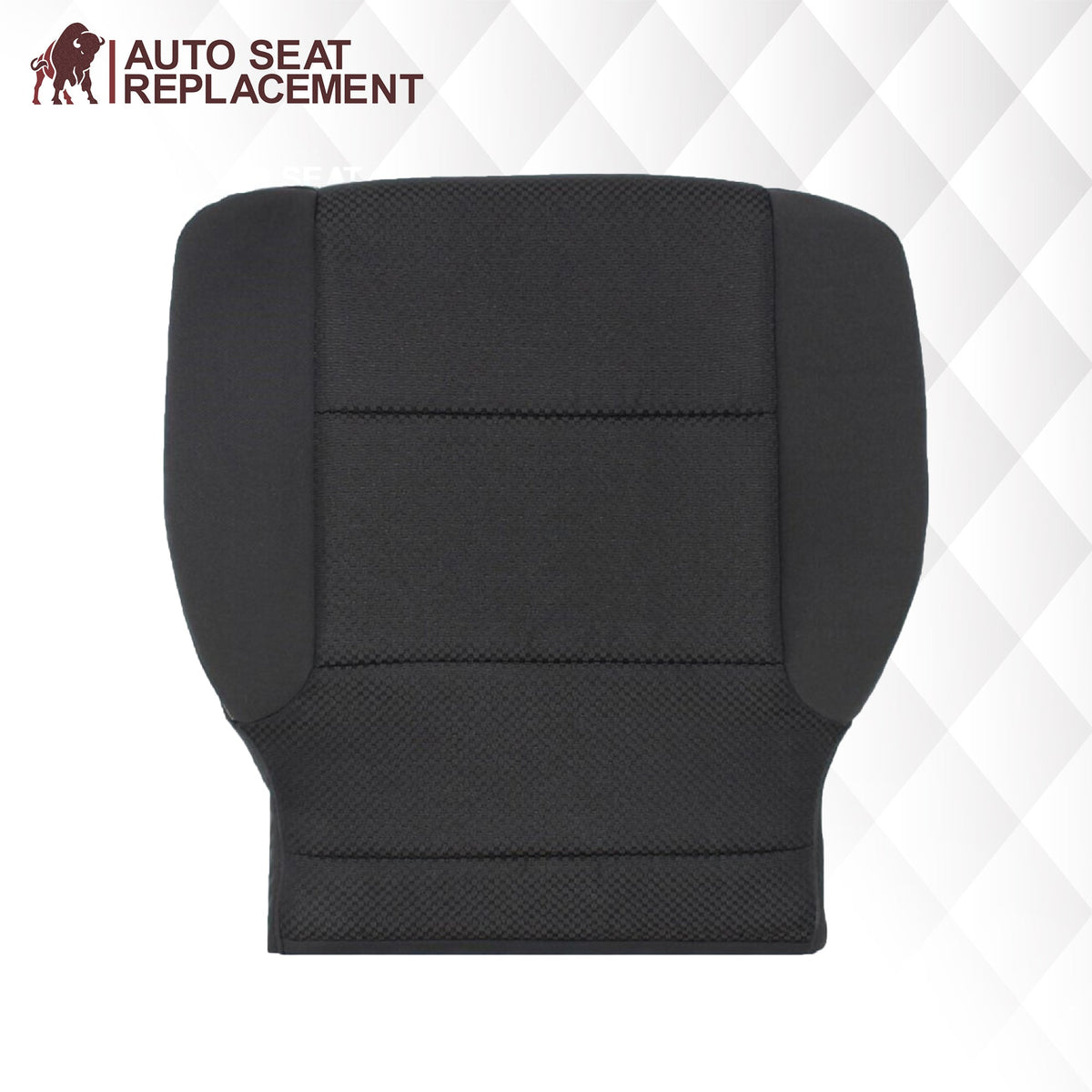 2014 2015 2016 2017 2018 2019 Chevy Silverado & GMC Sierra WORK TRUCK Cloth Fabric Seat Cover Replacement in Dune Tan, Dark Ash Gray, OR Jet Black
